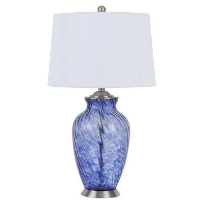 28" Glass Contemporary Table Lamp Blue - Cal Lighting 3 28" Glass Contemporary Table Lamp Blue - Cal Lighting - Image 3
