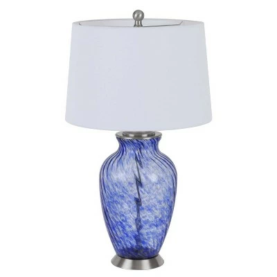 28" Glass Contemporary Table Lamp Blue - Cal Lighting 4 28" Glass Contemporary Table Lamp Blue - Cal Lighting - Image 4