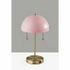 Bowie Antique Brass Table Lamp Light Pink - Adesso