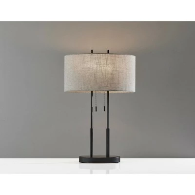 Duet Table Lamp Antique Bronze - Adesso 2 Duet Table Lamp Antique Bronze - Adesso - Image 2