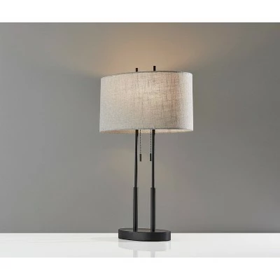 Duet Table Lamp Antique Bronze - Adesso 3 Duet Table Lamp Antique Bronze - Adesso - Image 3