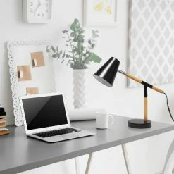 Wooden Pivot Desk Lamp Black - Simple Designs -Desk Lamps sales shop unnamed file 345