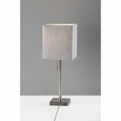 Estelle Table Lamp Brushed Steel - Adesso -Desk Lamps sales shop unnamed file 3455