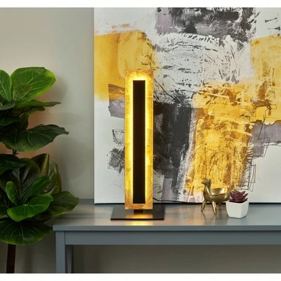 Hayden LED Table Lamp with Gold Foil (Includes LED Light Bulb) Black - Adesso 2 Hayden LED Table Lamp with Gold Foil (Includes LED Light Bulb) Black - Adesso - Image 2