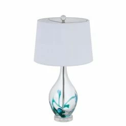 27" Glass Contemporary Table Lamp Turquoise - Cal Lighting 6 27" Glass Contemporary Table Lamp Turquoise - Cal Lighting -Desk Lamps sales shop unnamed file 3523