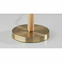 Madeline Table Lamp Natural Rubberwood Antique Brass - Adesso -Desk Lamps sales shop unnamed file 3572