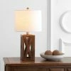 JONATHAN Y 21.5" Wood Stewart Table Lamp (Includes LED Light Bulb) Brown - Jonathan Y