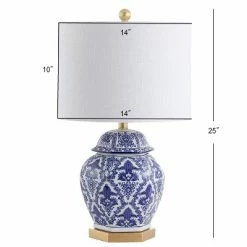 JONATHAN Y 25" Ceramic/Metal Gretchen Ginger Jar Table Lamp (Includes LED Light Bulb) Blue - JONATHAN Y 5 JONATHAN Y 25" Ceramic/Metal Gretchen Ginger Jar Table Lamp (Includes LED Light Bulb) Blue - JONATHAN Y -Desk Lamps sales shop unnamed file 3596