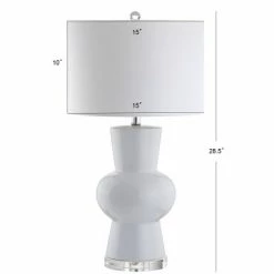 JONATHAN Y 28.5" Ceramic Julia Table Lamp (Includes Energy Efficient Light Bulb) - JONATHAN Y Orange -Desk Lamps sales shop unnamed file 3599