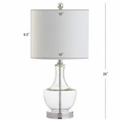 JONATHAN Y 20" Glass Colette Mini Table Lamp (Includes Energy Efficient Light Bulb) - JONATHAN Y Clear 5 JONATHAN Y 20" Glass Colette Mini Table Lamp (Includes Energy Efficient Light Bulb) - JONATHAN Y Clear -Desk Lamps sales shop unnamed file 3611