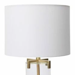 26.5" Glass Table Lamp Gold - 3R Studios