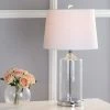JONATHAN Y 25" Glass Walsh Table Lamp (Includes LED Light Bulb) Clear - JONATHAN Y