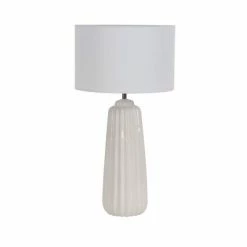 Olivia & May 24" x 13" Ceramic Tapered Cylindrical Table Lamp White - Olivia & May -Desk Lamps sales shop unnamed file 3648