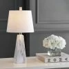 JONATHAN Y 20.5" Owen Resin Table Lamp (Includes LED Light Bulb) White - JONATHAN Y
