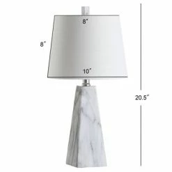 JONATHAN Y 20.5" Owen Resin Table Lamp (Includes LED Light Bulb) White - JONATHAN Y -Desk Lamps sales shop unnamed file 3655
