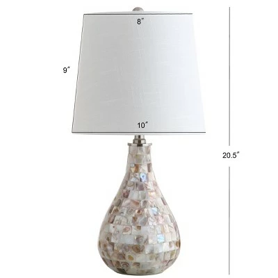 JONATHAN Y 20.5" Mona Mini Table Lamp (Includes Energy Efficient Light Bulb) - JONATHAN Y Ivory 3 JONATHAN Y 20.5" Mona Mini Table Lamp (Includes Energy Efficient Light Bulb) - JONATHAN Y Ivory - Image 3