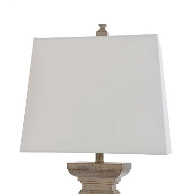 Square Candlestick Moulded Table Lamp Gold - StyleCraft 1 Square Candlestick Moulded Table Lamp Gold - StyleCraft