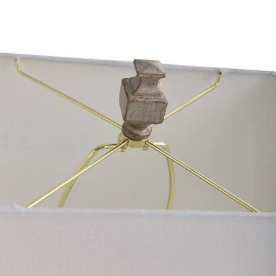 Square Candlestick Moulded Table Lamp Gold - StyleCraft 2 Square Candlestick Moulded Table Lamp Gold - StyleCraft - Image 2