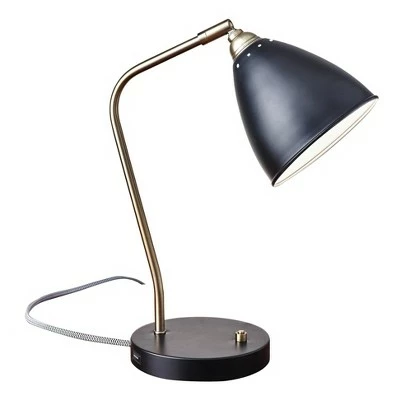16" x 21" Chelsea Collection Desk Lamp Black - Adesso 1 16" x 21" Chelsea Collection Desk Lamp Black - Adesso