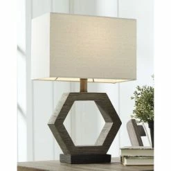 Marilu Table Lamp Gray/Brown - Signature Design by Ashley