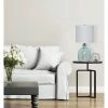18.25" Clear Glass Textured Table Lamp (Includes LED Light Bulb) Blue - Cresswell Lighting