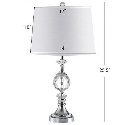 JONATHAN Y 25.5" Crystal/Metal Channing Table Lamp (Includes LED Light Bulb) Clear - JONATHAN Y 3 JONATHAN Y 25.5" Crystal/Metal Channing Table Lamp (Includes LED Light Bulb) Clear - JONATHAN Y - Image 3