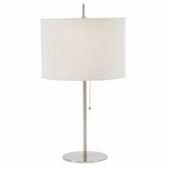 Simplistic Table Lamp Brushed Steel - Fangio Lighting
