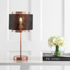 JONATHAN Y 19.7" Tribeca Metal Table Lamp (Includes LED Light Bulb) Copper - JONATHAN Y