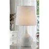 23.5" Modern Metal Table Lamp with Touch Sensor White - Ore International