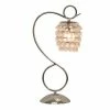 19.25" Crystal Dangles Desk Lamp Chrome - Decor Therapy