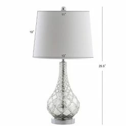 JONATHAN Y 25.5" (Set of 2) Darren Glass Table Lamp (Includes LED Light Bulb) Silver - JONATHAN Y -Desk Lamps sales shop unnamed file 3767