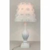 22" Polyresin Table Lamp with Silk Flower Shade - Creative Motion Industries White
