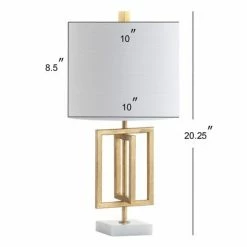 JONATHAN Y 20.25" Metal/Marble Anya Table Lamp (Includes LED Light Bulb) Gold - JONATHAN Y 5 JONATHAN Y 20.25" Metal/Marble Anya Table Lamp (Includes LED Light Bulb) Gold - JONATHAN Y -Desk Lamps sales shop unnamed file 3831