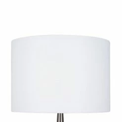 19" Modern Table Lamp Brushed Nickel (Includes LED Light Bulb) - Cresswell Lighting