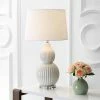 JONATHAN Y 28.25" Ceramic Thatcher Table Lamp (Includes Energy Efficient Light Bulb) - JONATHAN Y Gray