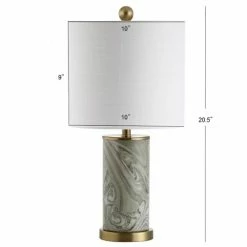 JONATHAN Y 20.5" Ceramic Swirl Table Lamp (Includes LED Light Bulb) Green - JONATHAN Y 5 JONATHAN Y 20.5" Ceramic Swirl Table Lamp (Includes LED Light Bulb) Green - JONATHAN Y -Desk Lamps sales shop unnamed file 3855