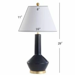 JONATHAN Y 29" Ceramic/Metal Copenhagen Table Lamp (Includes Energy Efficient Light Bulb) - JONATHAN Y White -Desk Lamps sales shop unnamed file 3858