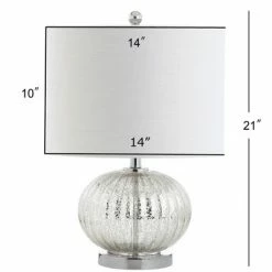 JONATHAN Y 21" Glass Judith Mercury Table Lamp (Includes LED Light Bulb) Silver - JONATHAN Y -Desk Lamps sales shop unnamed file 3884