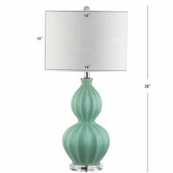 JONATHAN Y 28" Glass Faye Table Lamp (Includes LED Light Bulb) Green - JONATHAN Y 5 JONATHAN Y 28" Glass Faye Table Lamp (Includes LED Light Bulb) Green - JONATHAN Y -Desk Lamps sales shop unnamed file 3887