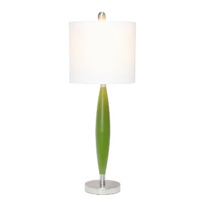 Stylus Table Lamp with Fabric Shade Green - Lalia Home 1 Stylus Table Lamp with Fabric Shade Green - Lalia Home