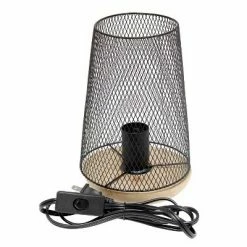 Wired Mesh Uplight Table Lamp Black - Simple Designs -Desk Lamps sales shop unnamed file 393