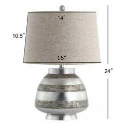 JONATHAN Y 24" Ziggy Resin Table Lamp (Includes LED Light Bulb) Silver - JONATHAN Y -Desk Lamps sales shop unnamed file 3935