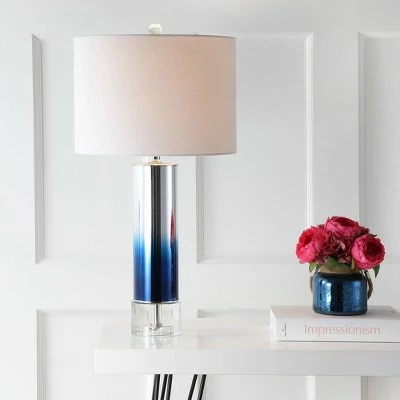 JONATHAN Y Glass/Crystal Edward Table Lamp (Includes Energy Efficient Light Bulb) - JONATHAN Y Pink 1 JONATHAN Y Glass/Crystal Edward Table Lamp (Includes Energy Efficient Light Bulb) - JONATHAN Y Pink