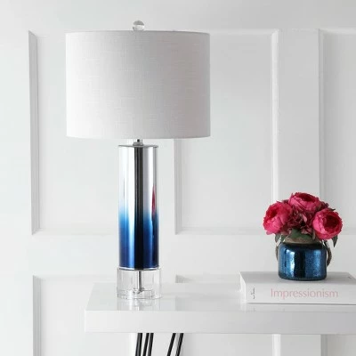 JONATHAN Y Glass/Crystal Edward Table Lamp (Includes Energy Efficient Light Bulb) - JONATHAN Y Pink 2 JONATHAN Y Glass/Crystal Edward Table Lamp (Includes Energy Efficient Light Bulb) - JONATHAN Y Pink - Image 2