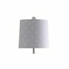 Romy Crystal Steel Table Lamp with Acrylic and Metal Fabric Shade Clear - StyleCraft