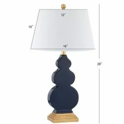 JONATHAN Y 29" Ceramic/Resin Carter Table Lamp (Includes Energy Efficient Light Bulb) - JONATHAN Y Blue -Desk Lamps sales shop unnamed file 3984
