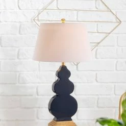 JONATHAN Y 29" Ceramic/Resin Carter Table Lamp (Includes Energy Efficient Light Bulb) - JONATHAN Y Blue -Desk Lamps sales shop unnamed file 3986