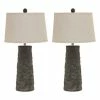 Set of 2 Sinda Table Lamps Gray - Signature Design by Ashley