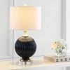 JONATHAN Y 26.5" LED Glass/Crystal Table Lamp - JONATHAN Y White