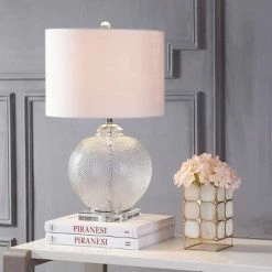 JONATHAN Y 24" Glass/Crystal Avery Table Lamp (Includes LED Light Bulb) Clear - JONATHAN Y